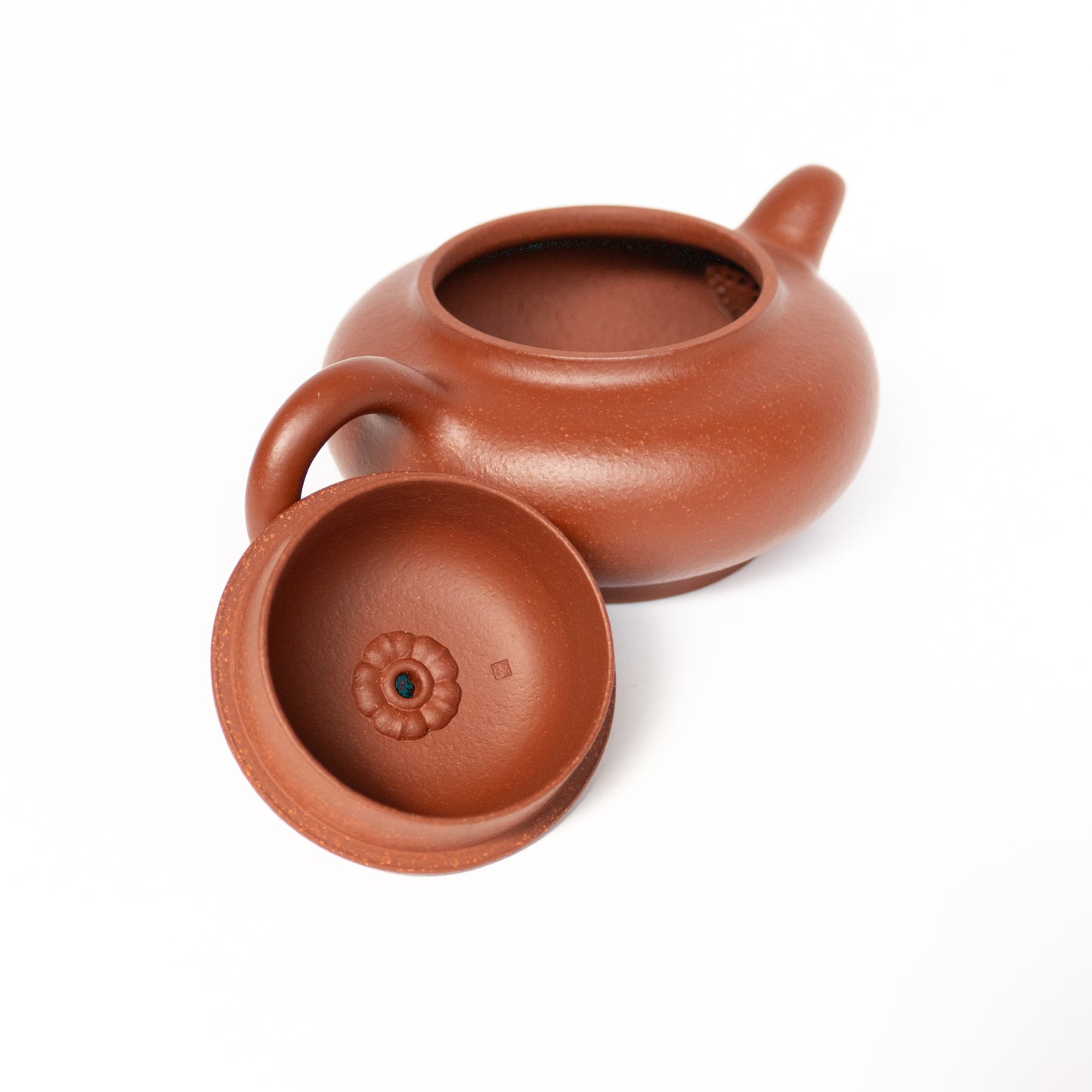 130ml Aged Zhuni Pan Hu Teapot by Hui Xiang Yun