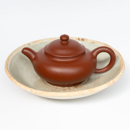 130ml Aged Zhuni Pan Hu Teapot by Hui Xiang Yun