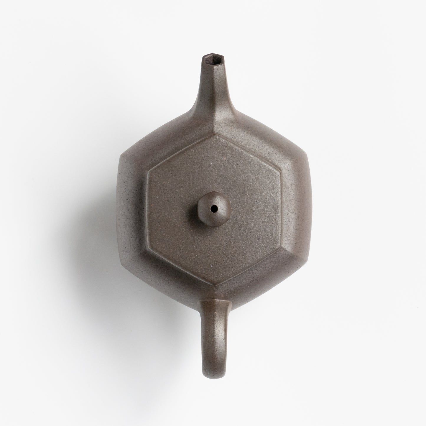 130ml Wood Fired Fang Xia - Da Hongni Hexagonal Yixing Teapot