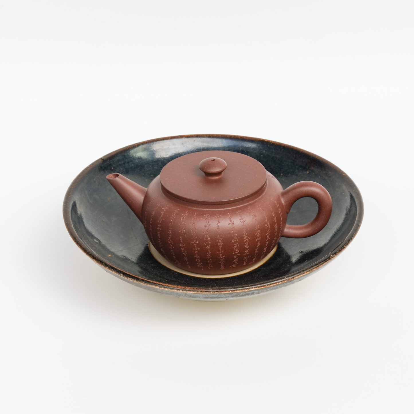 130ml Zhongcaoqing Flat Lid JuLunZhu - Heart Sutra Carvings