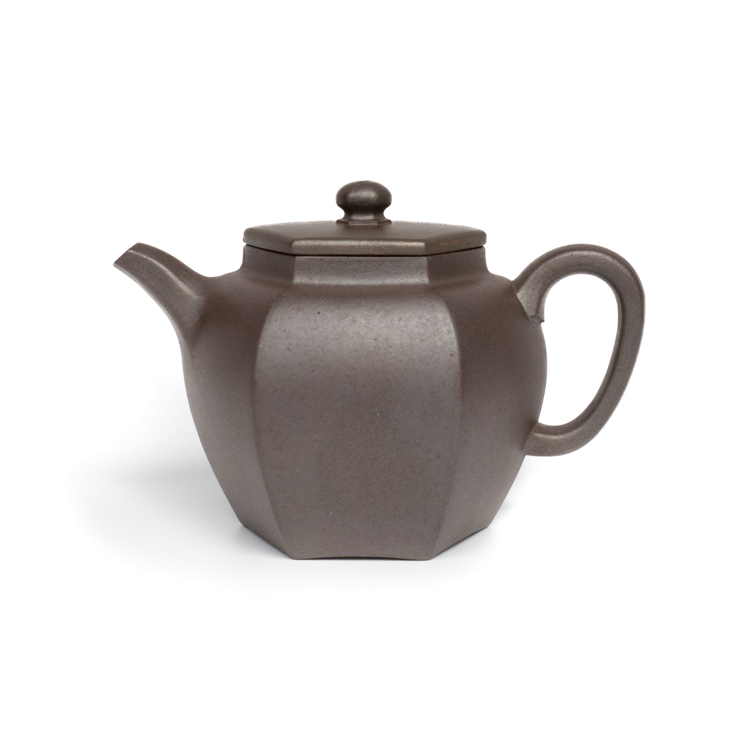 130ml Wood Fired Fang Xia - Da Hongni Hexagonal Yixing Teapot