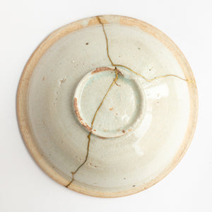 Song Dynasty Bowl/Teapot Stand 14cm (Kintsugi Gold)