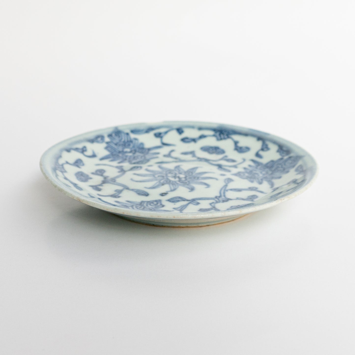 Qing Dynasty Sun Flower Plate 14cm