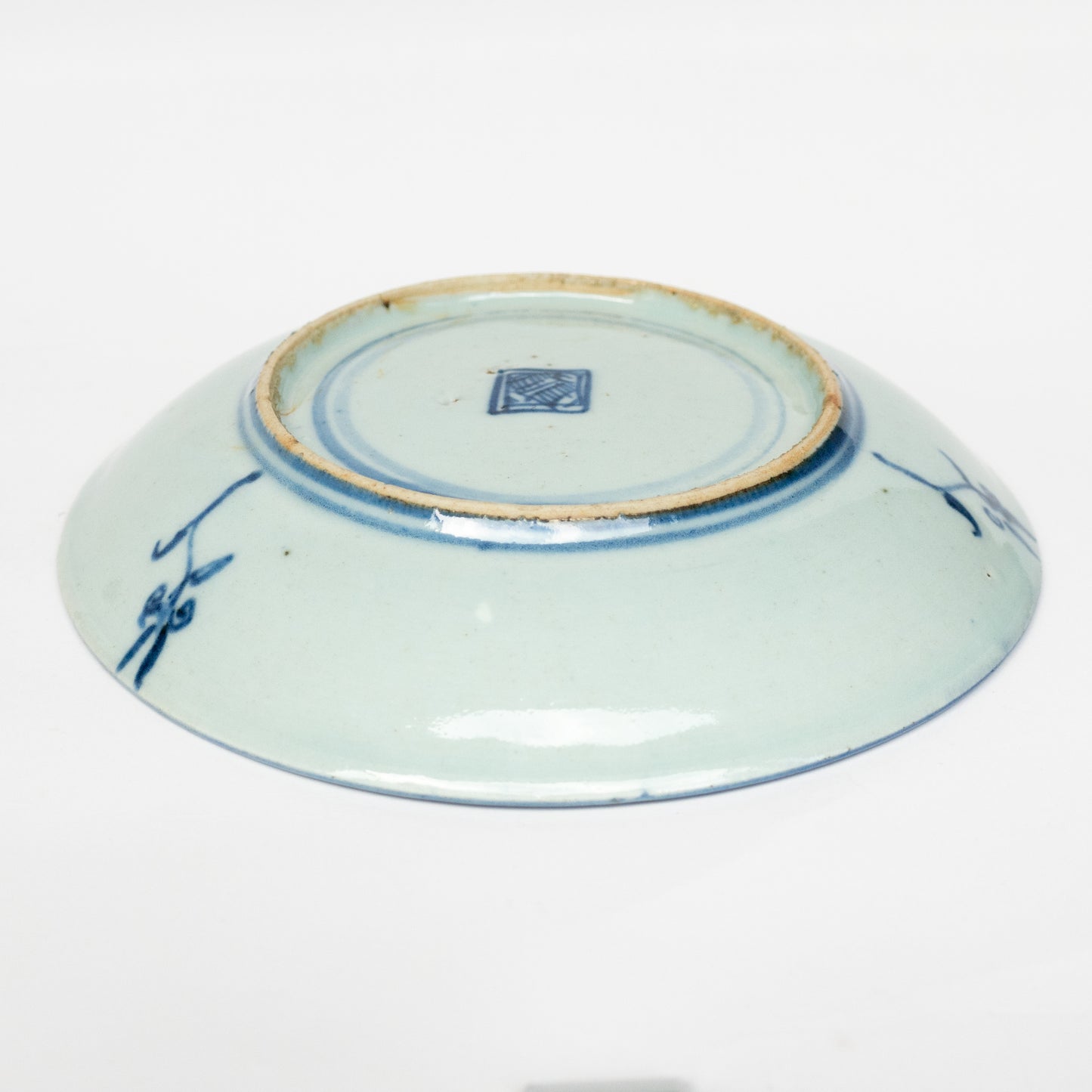 18.1cm Qing Dynasty Lingzhi Plate/Teaboat