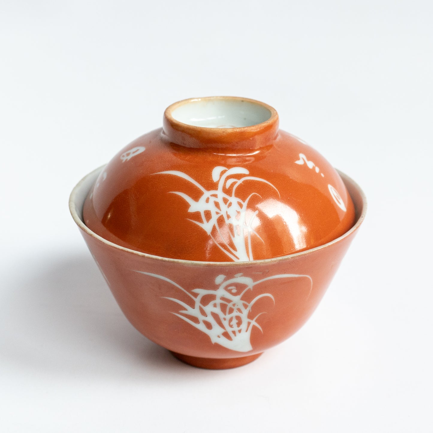 200ml Qing Dynasty Red Coral Gaiwan