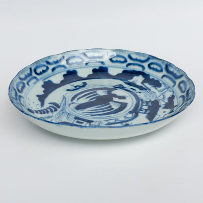 16.8cm Qing Dynasty Bird Plate
