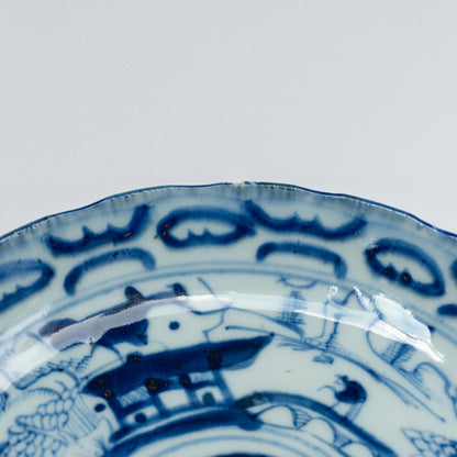 16.8cm Qing Dynasty Bird Plate