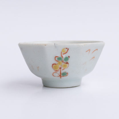 25-35ml Qing Dynasty Hexagonal Color Painted Cup