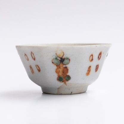 25-35ml Qing Dynasty Hexagonal Color Painted Cup