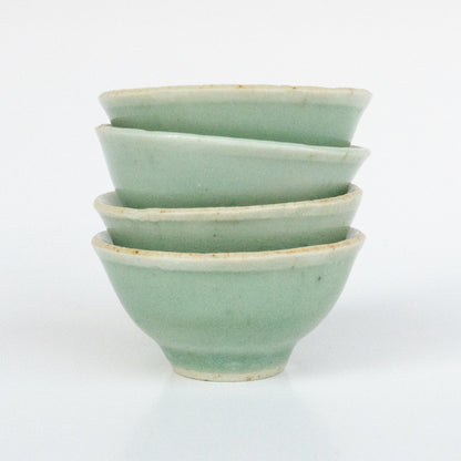 25ml Qing Dynasty Douqing (Green) Antique Cup