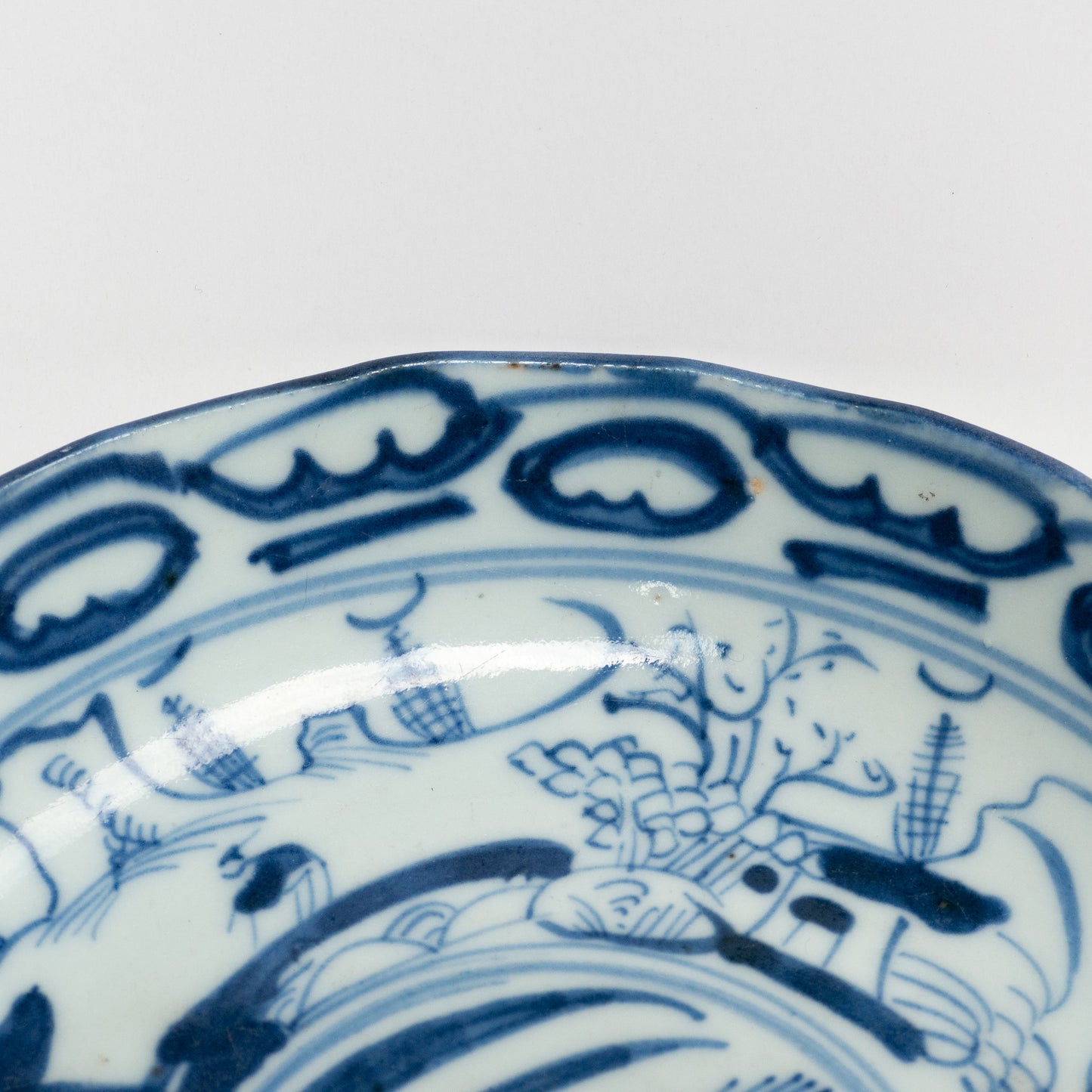 16.8 cm Qing Dynasty Bird Plate I