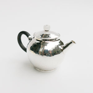 105ml Julunzhu .995 Silver Teapot - black handle