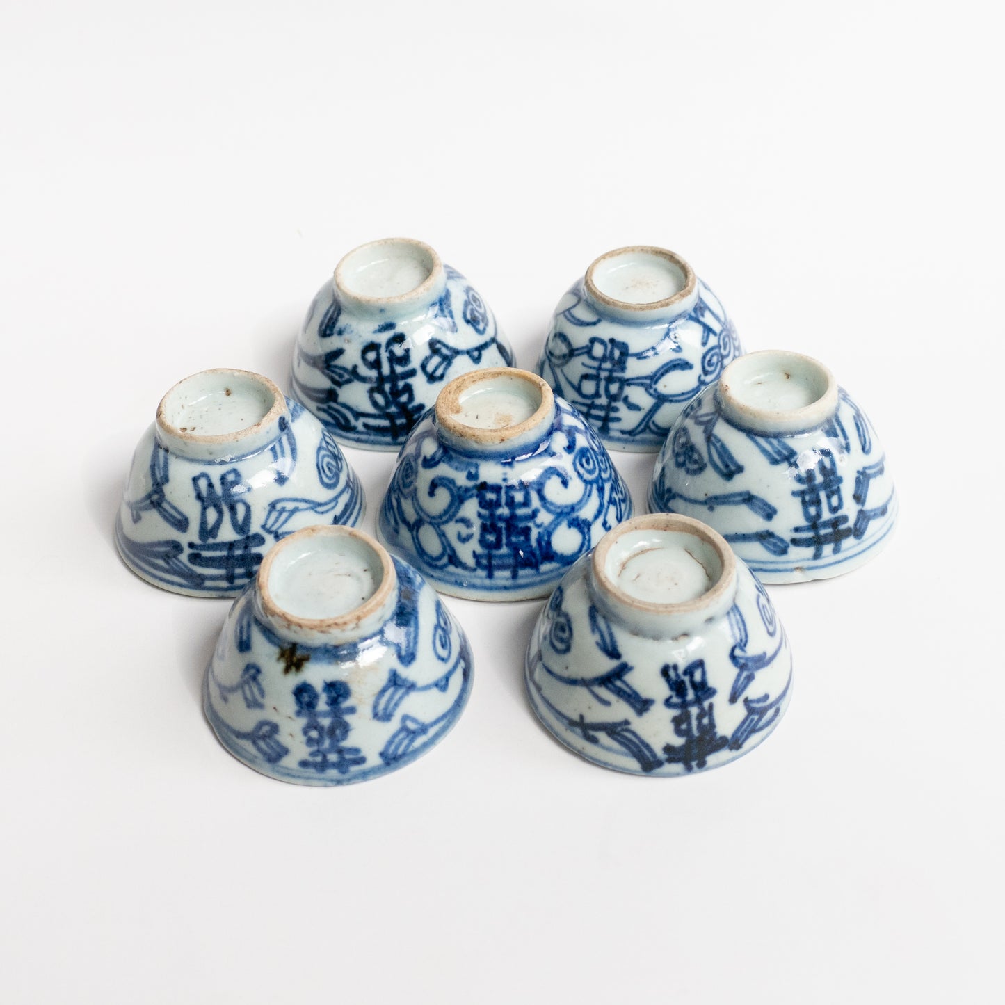 35-40ml Qing Dynasty XiZi Antique Cups