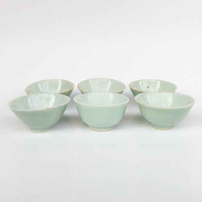 40ml-45ml Qing Dynasty Douqing (Green) Antique Cup