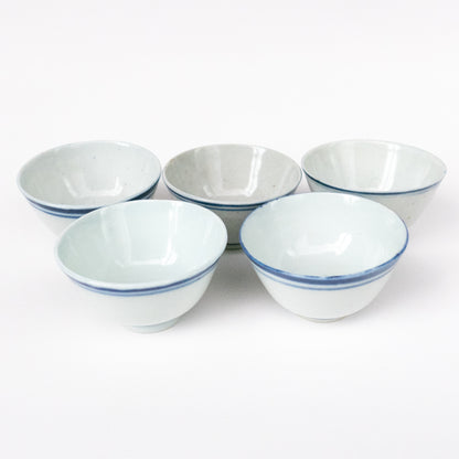 40-50ml Late Qing Dynasty Large Blue Line Cup