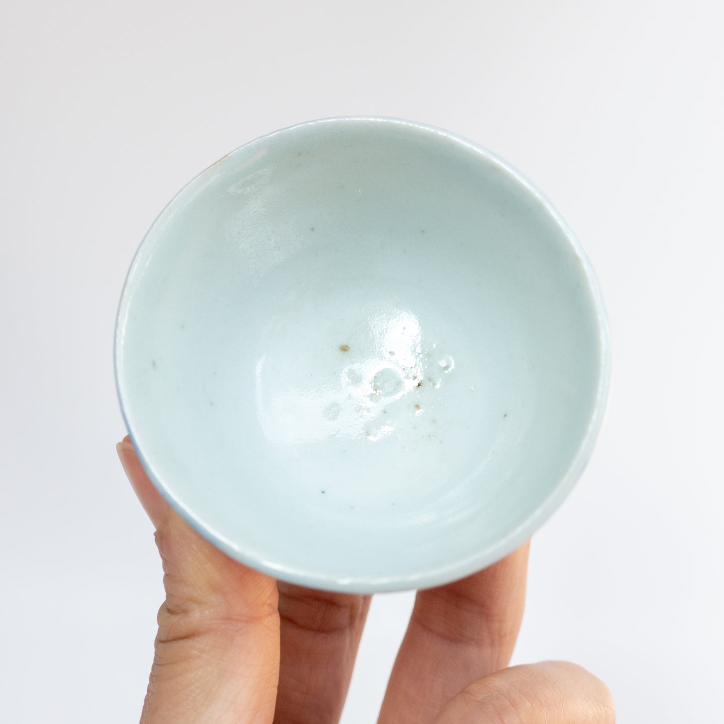 40-50ml Late Qing Dynasty Large Blue Line Cup