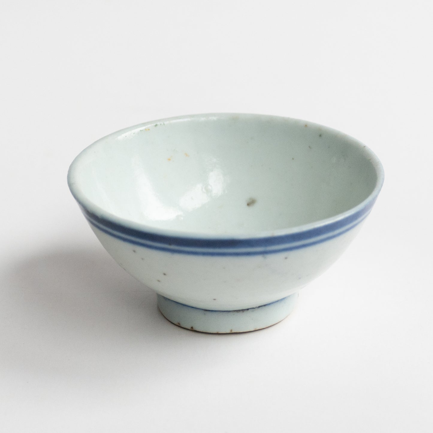 45ml Late Qing Dynasty Large Blue Line Cup