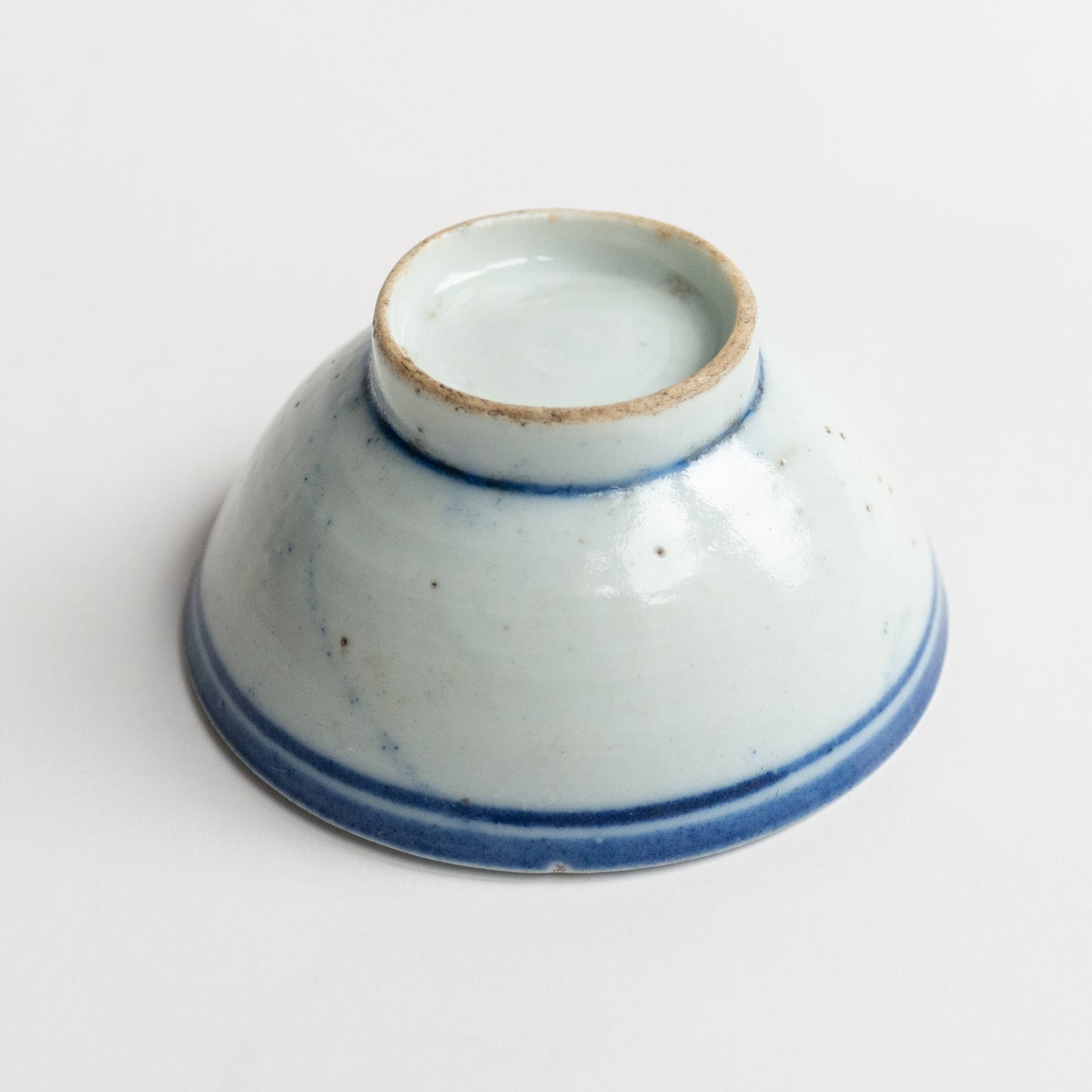 45ml Late Qing Dynasty Large Blue Line Cup