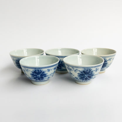 50-60ml Qing Dynasty Flower Cup