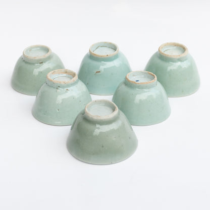 50-60ml Qing Dynasty Douqing (Green) Antique Cup