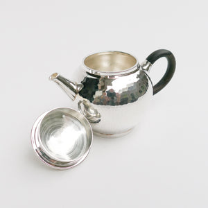 105ml Julunzhu .995 Silver Teapot - black handle