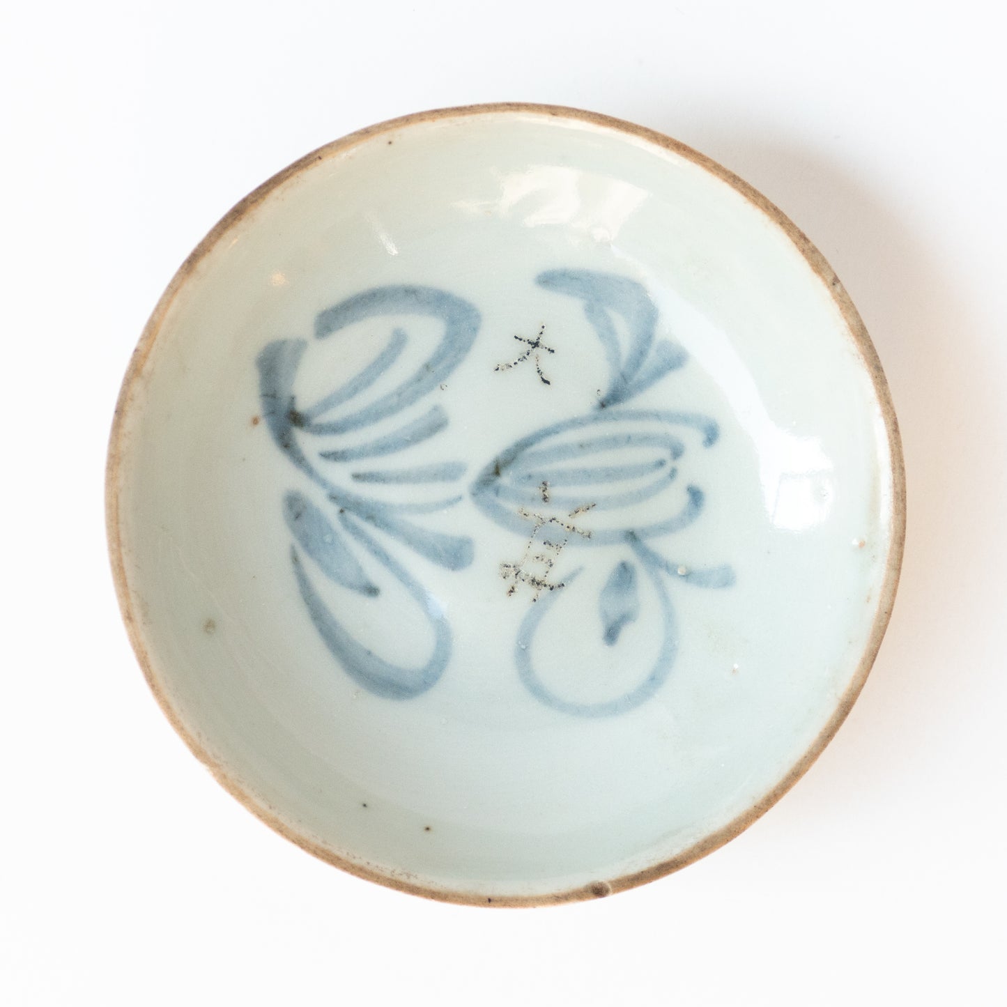 7.5cm Qing Dynasty Flower Cup Saucer