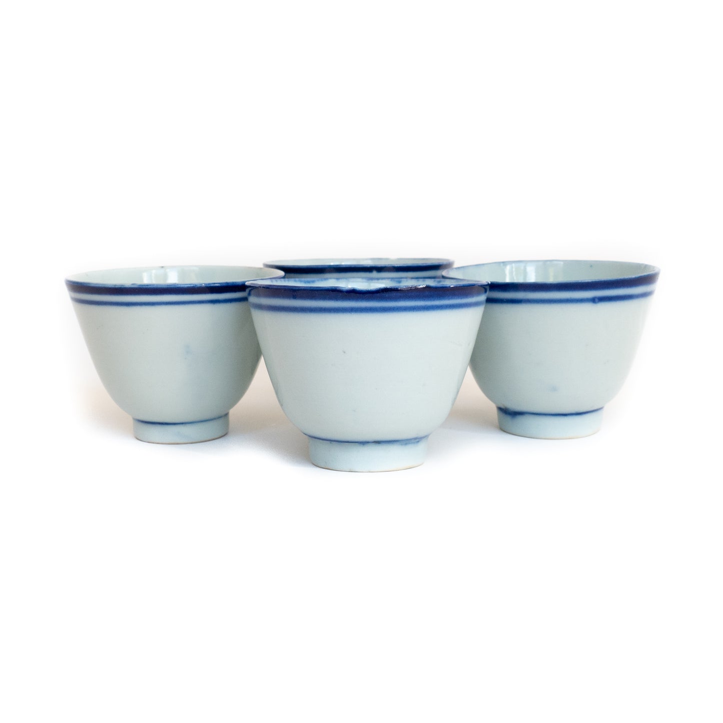 75-85ml Late Qing Dynasty Large Blue Line Cup