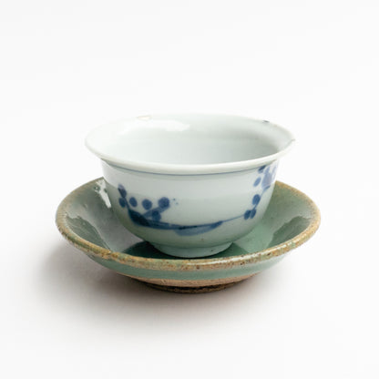 8-8.5cm Late Qing Huaning Cup Saucer (Pair)