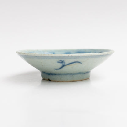 Qing Dynasty Blue and White Cup Saucer