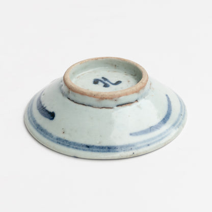 Qing Dynasty Blue and White Cup Saucer