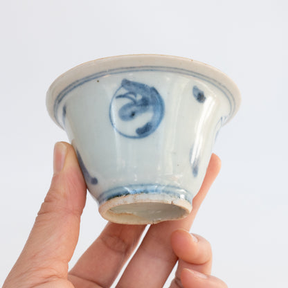 80ml Ming Dynasty Xian He Cup (Red-crowned crane)