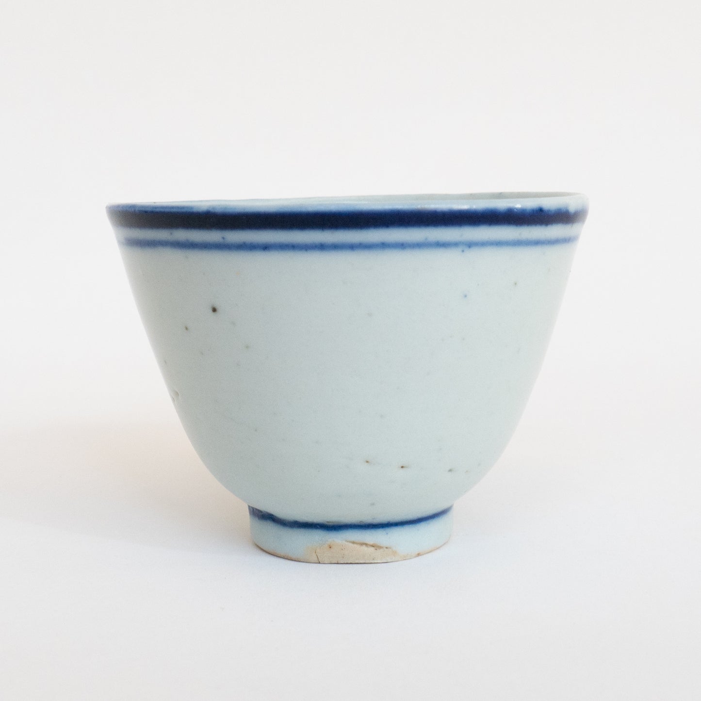 100ml Late Qing Dynasty Large Blue Line Cup