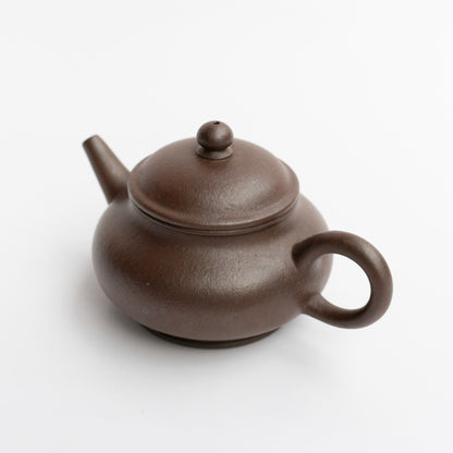 90ml Fang Xia - Wood Fired ZiNi Flat Shui Ping Yixing Teapot