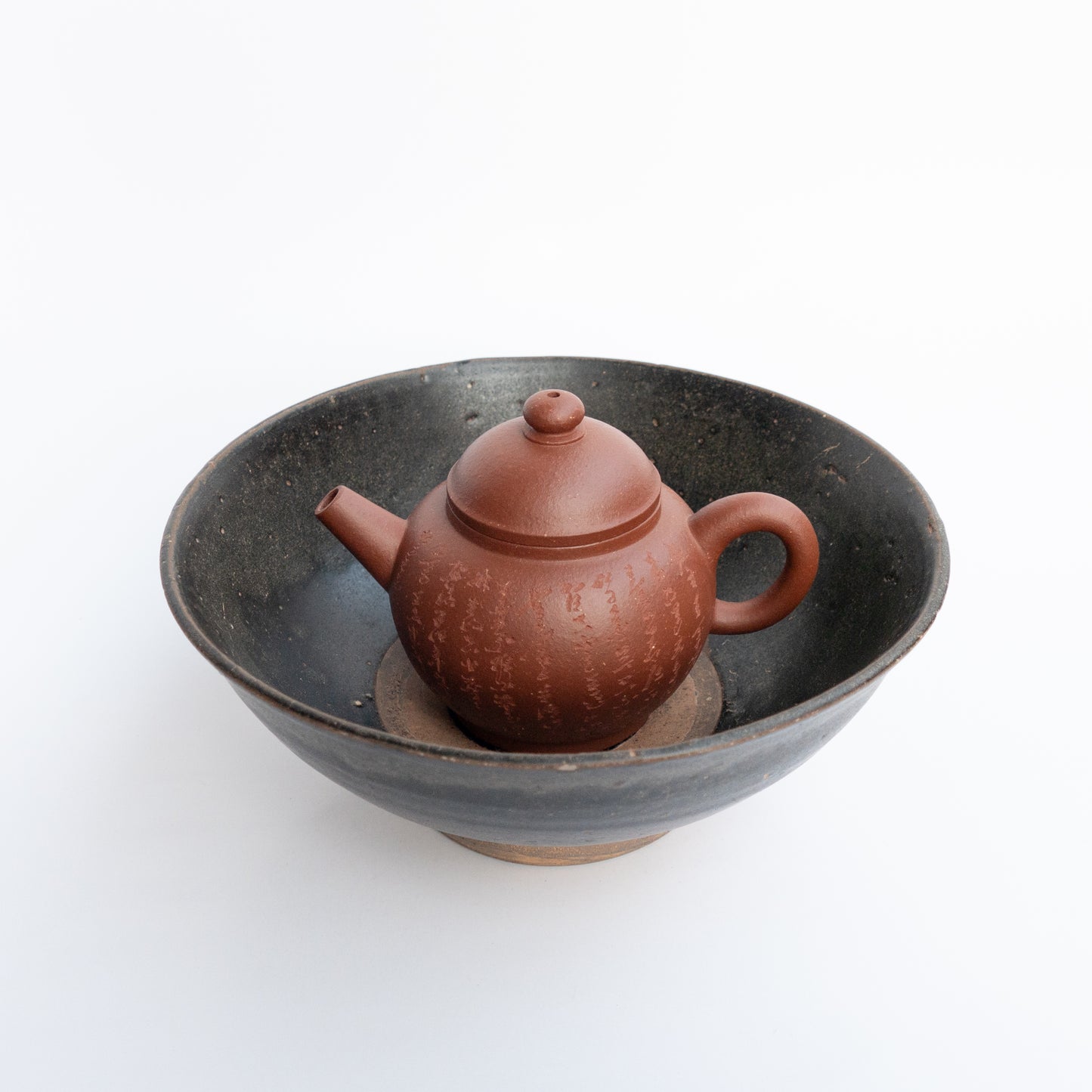 16.2cm Song Dynasty Black Bowl/Teapot Stand