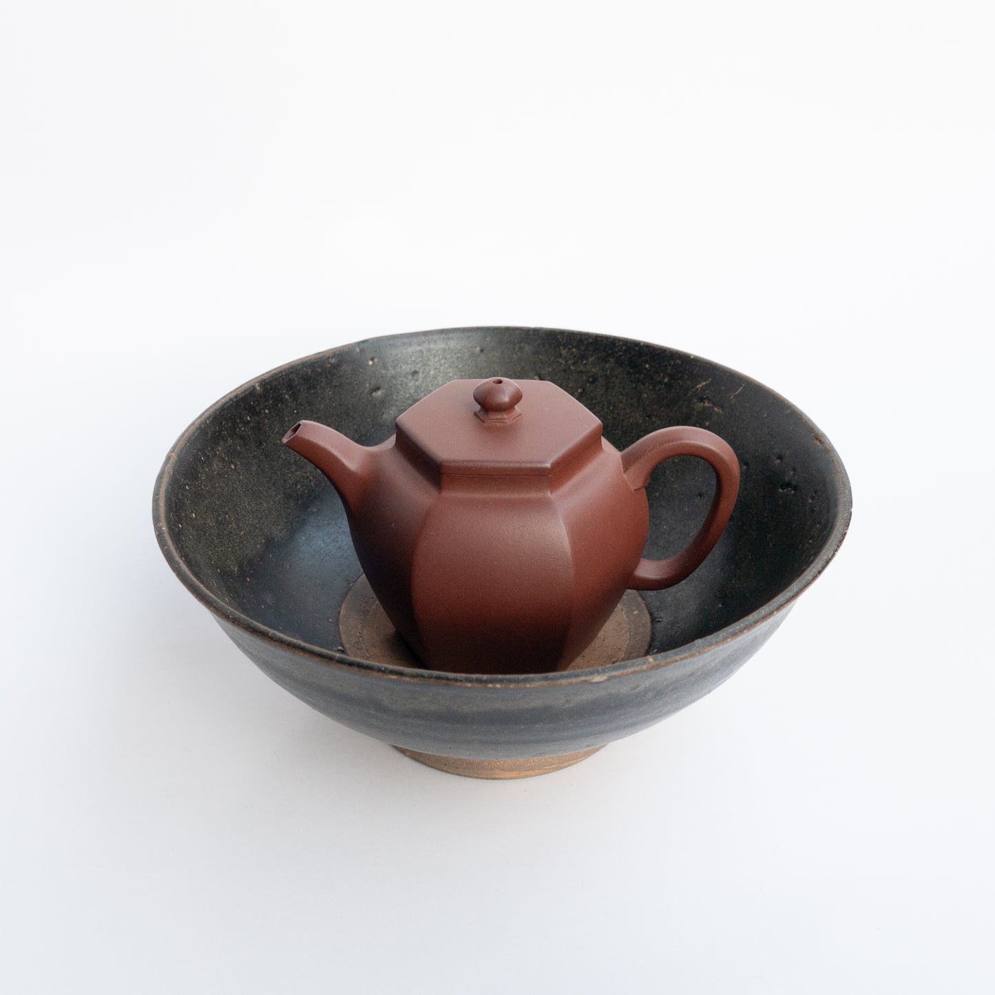 16.2cm Song Dynasty Black Bowl/Teapot Stand