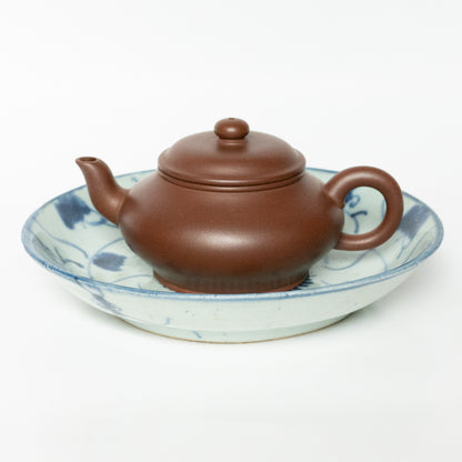 17.5cm Qing Dynasty Lingzhi Plate/Teaboat