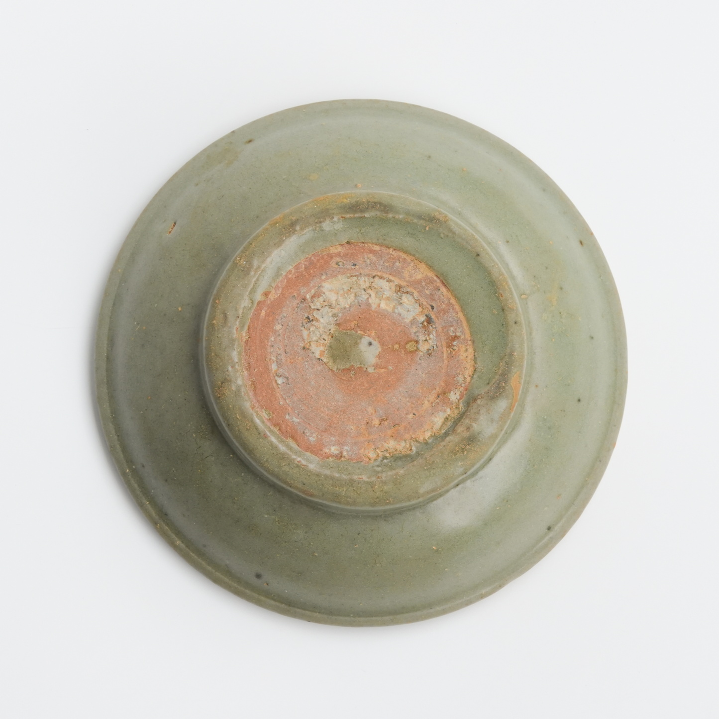 13.6cm Antique Long Quan Kiln Black Plate