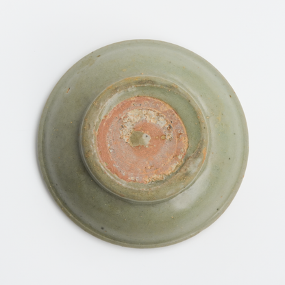 13.6cm Antique Long Quan Kiln Black Plate