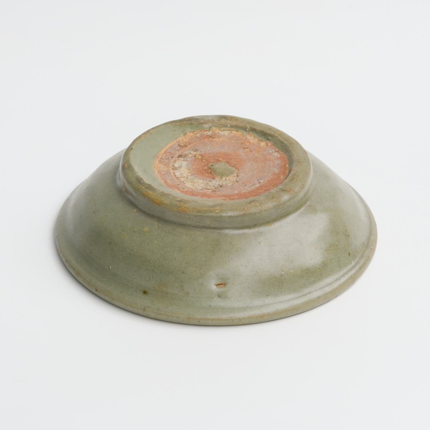 13.6cm Antique Long Quan Kiln Black Plate