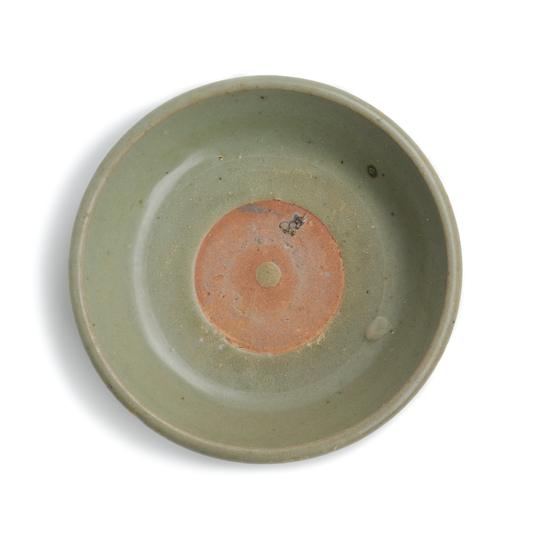 13.6cm Antique Long Quan Kiln Black Plate