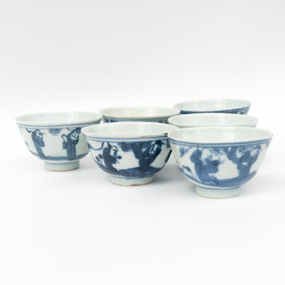 55-65ml Qing Dynasty Sanxing Antique Cups （福禄寿杯）
