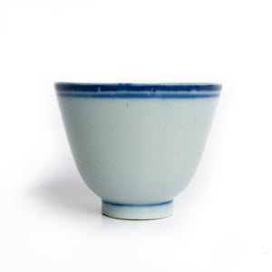 70ml Late Qing Dynasty Large Blue Line Cup