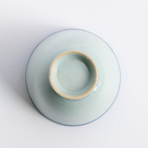 70ml Late Qing Dynasty Large Blue Line Cup