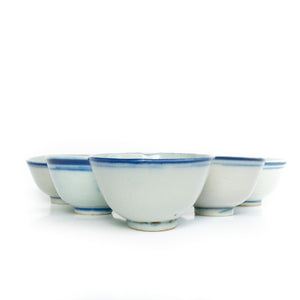 50ml Late Qing Dynasty Large Blue Line Cup