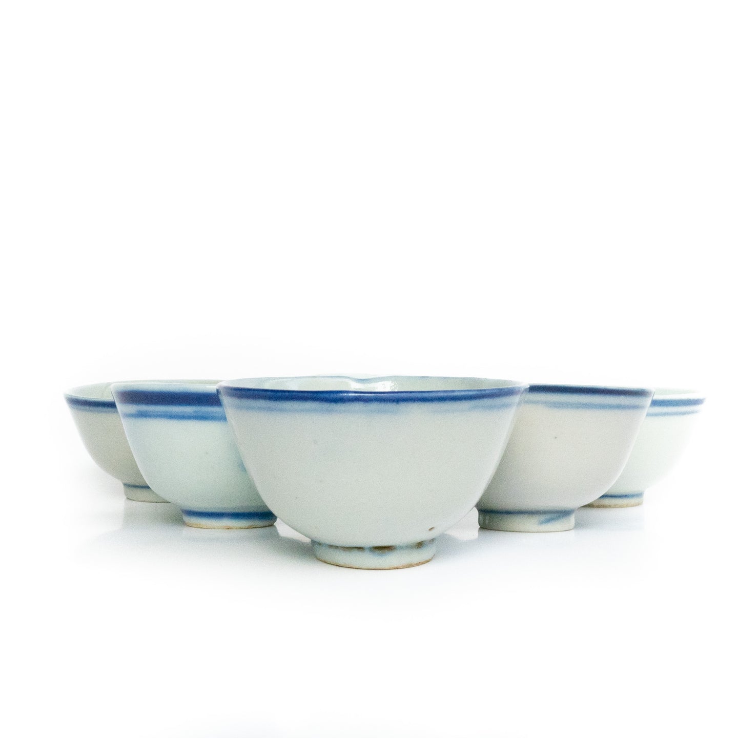 50ml Late Qing Dynasty Large Blue Line Cup