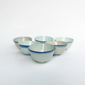 50ml-55ml Late Qing Dynasty Large Blue Line Cup
