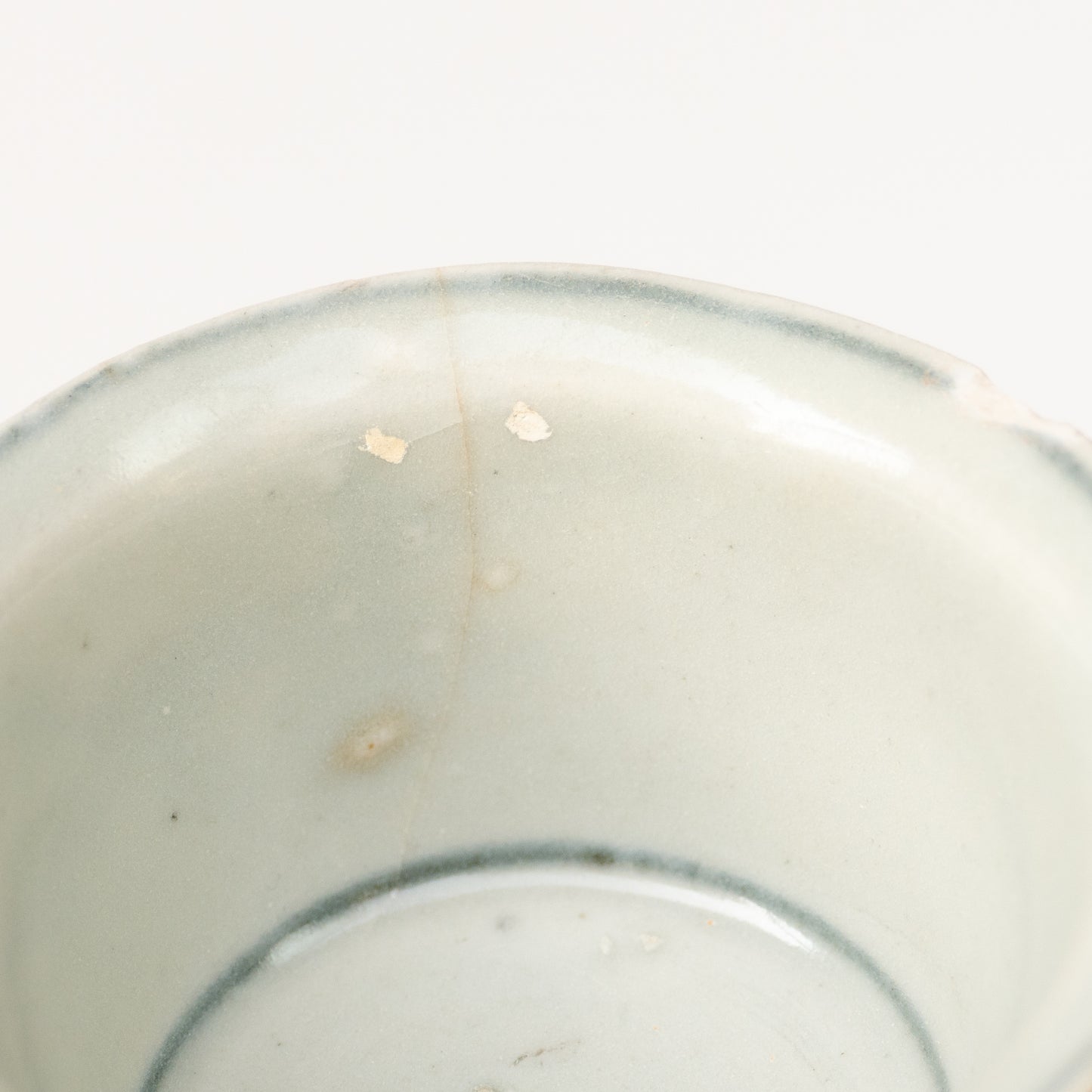 70ml Ming Dynasty Dragon Teacup (Silver repair)