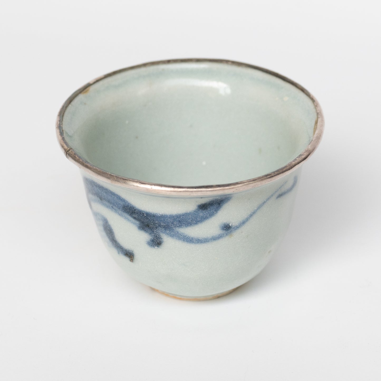55ml Ming Dynasty Dragon Teacup (Silver repair)