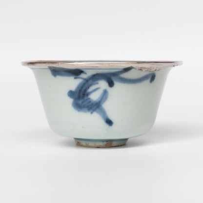 60ml Ming Dynasty Dragon Teacup (Silver repair)