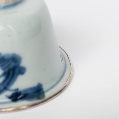 60ml Ming Dynasty Dragon Teacup (Silver repair)